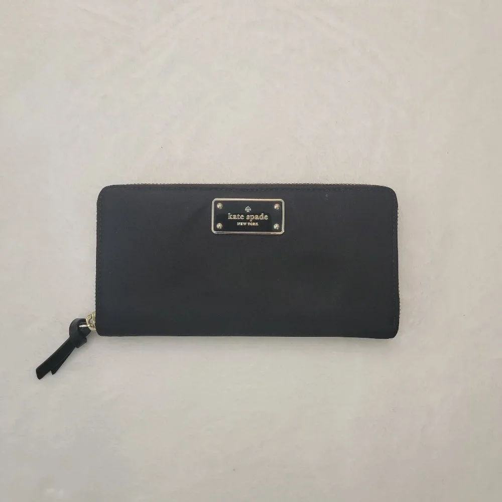 ♠️ kate spade ♠️ Black Continental Wallet Zip Around - Picture 2 of 6